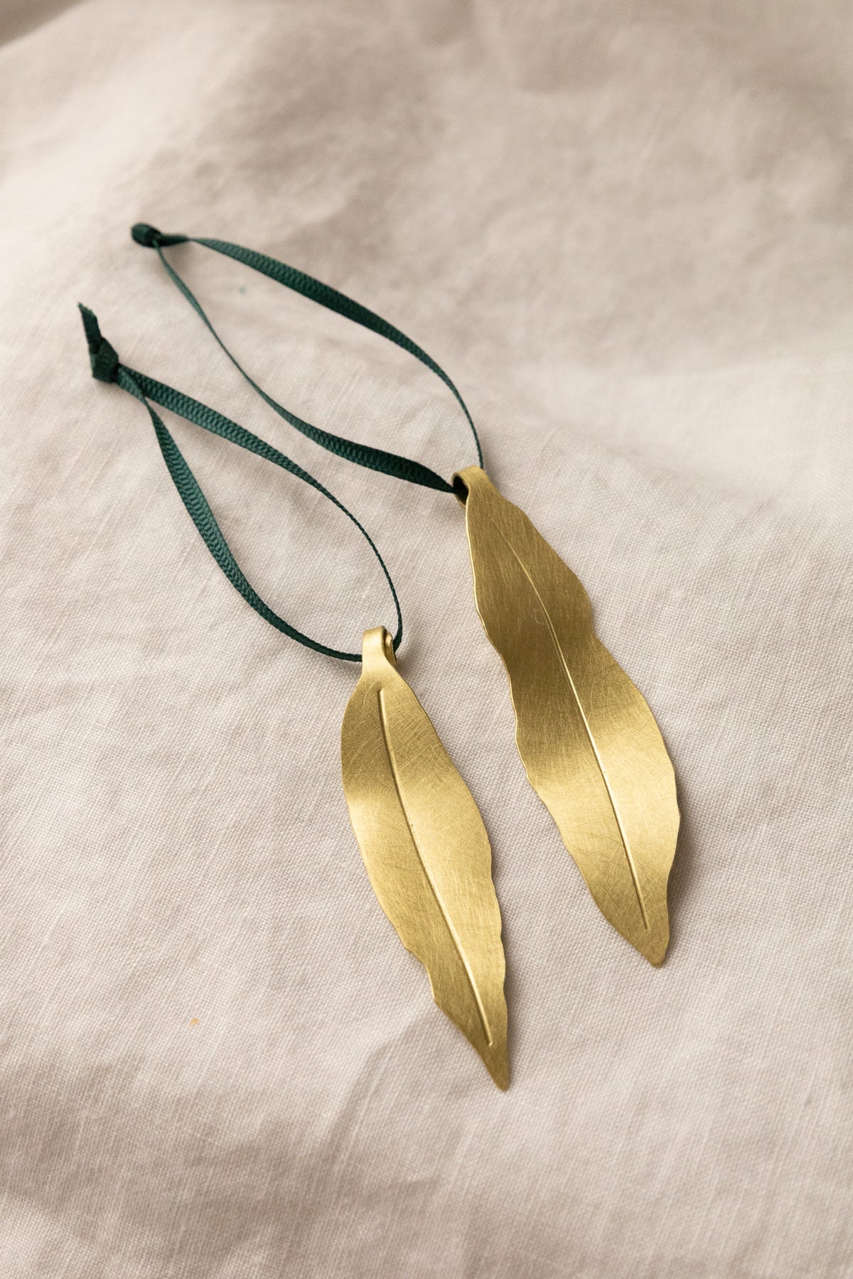 Golden Gum Leaf 11 - set of two