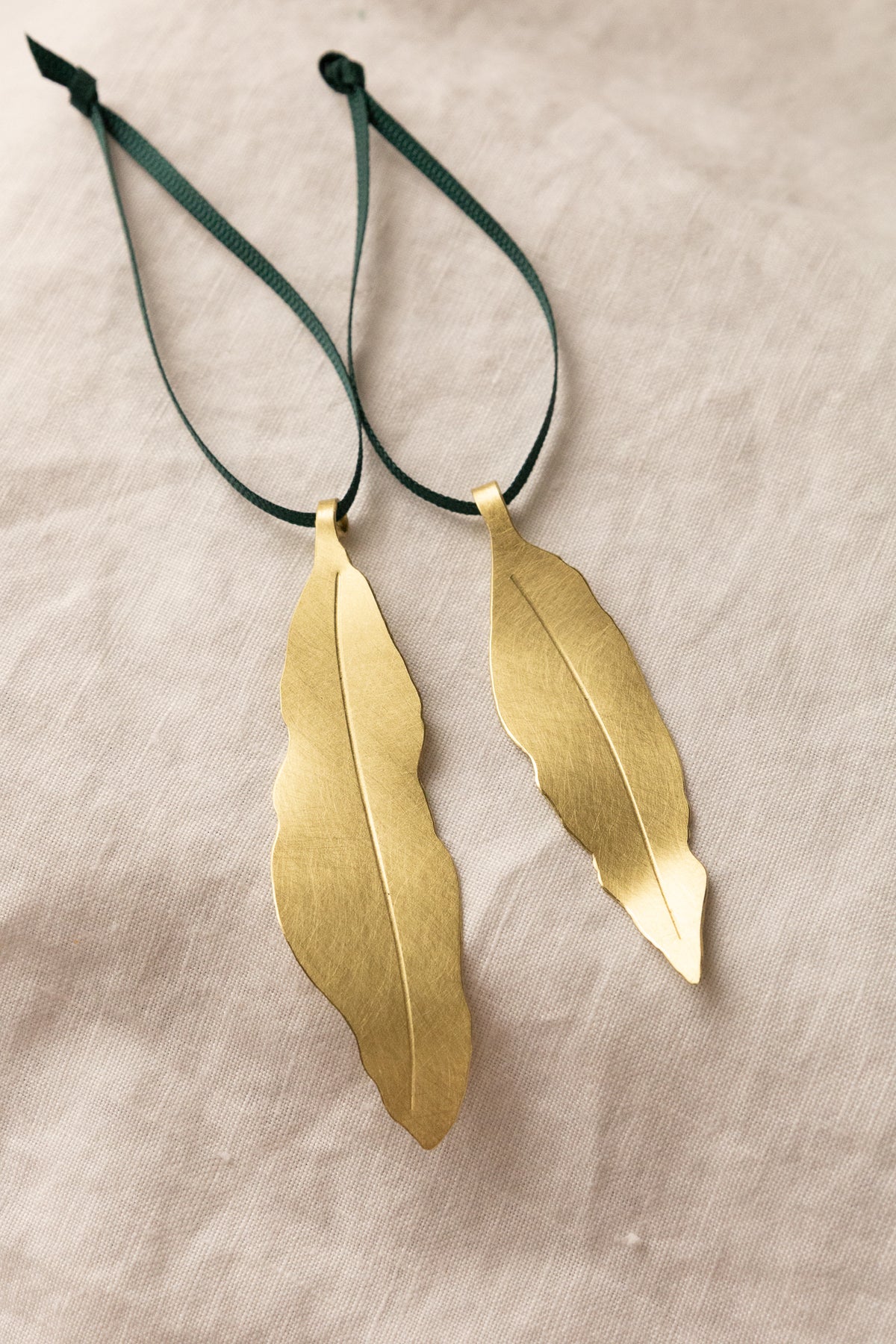 Golden Gum Leaf 12 - set of two