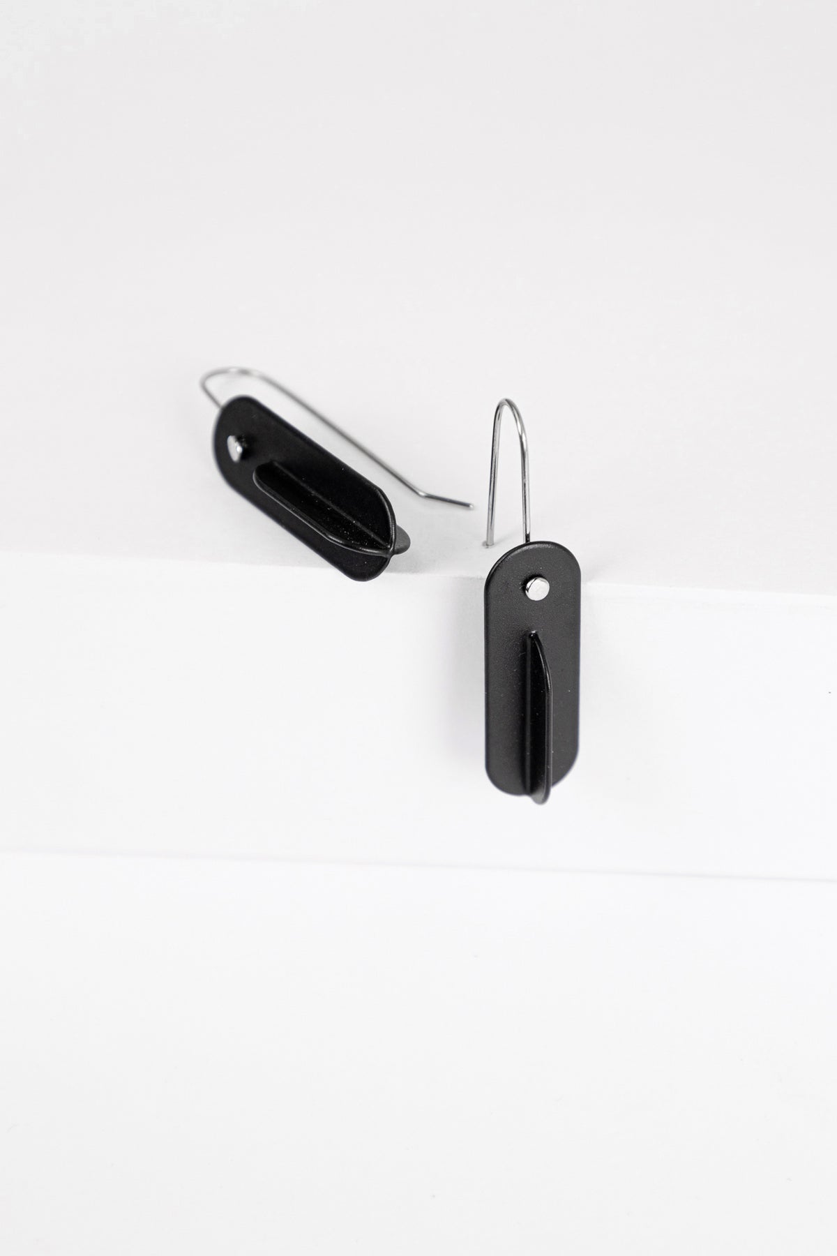 Intersecting Earrings - Small | Black