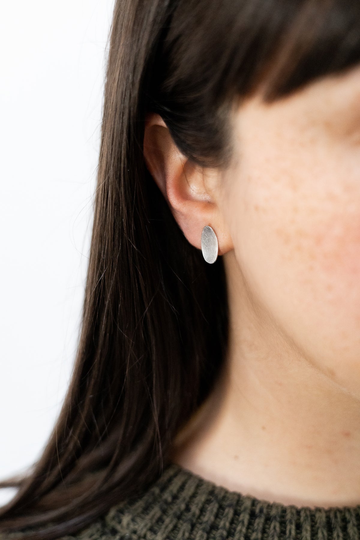 Oval Stud Earrings - Small